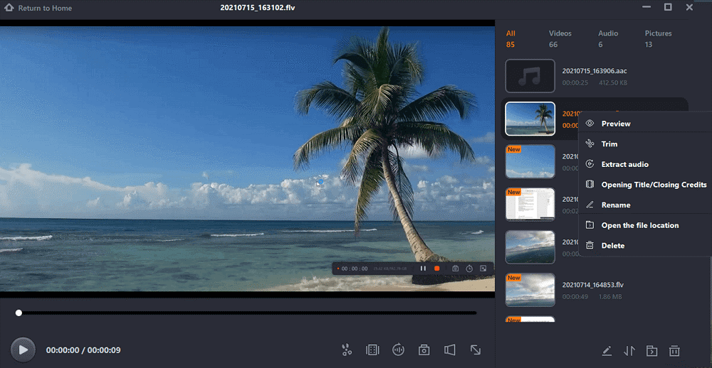 How to Record Screen with Webcam on Windows with EaseUS RecExperts Step 4