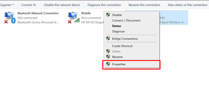 Ethernet Doesn't Have A Valid IP Configuration Migrate to Google or CloudeFlare DNS Step 4