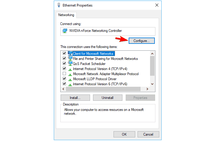 Ethernet Doesn't Have A Valid IP Configuration Install your drivers in compatibility mode Step 4