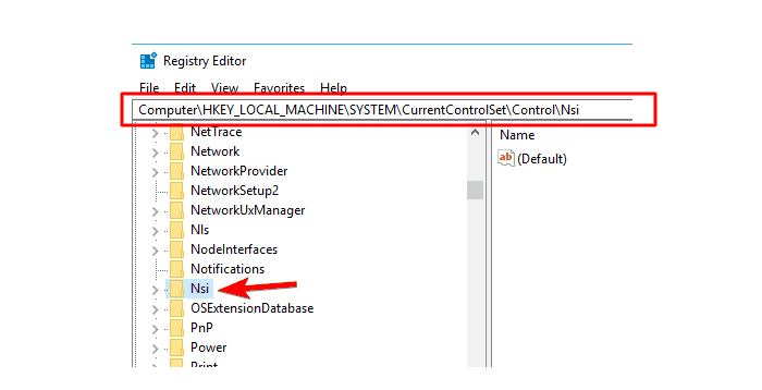 Ethernet Doesn't Have A Valid IP Configuration Make adjustments to your registry Step 2