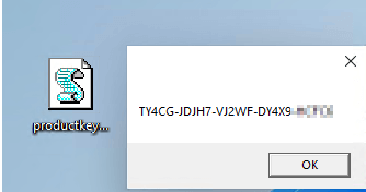 find your product key