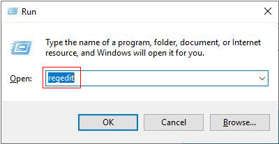 open registry editor
