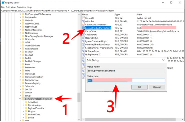 see windows product key