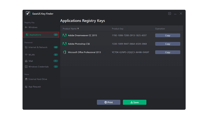 Step 2find autodesk product key using easeUS key finder