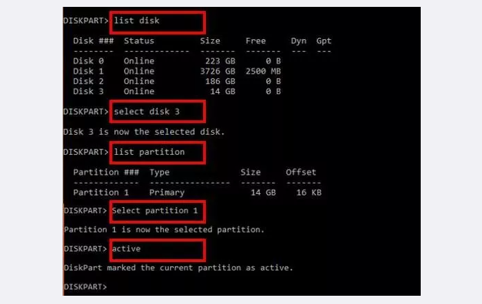 Cloned Hard Drive Won't Boot Set System Partition Step 3