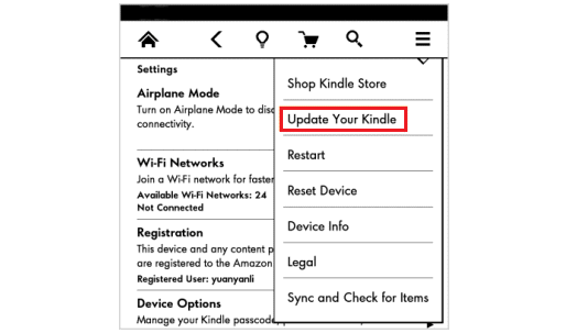 fix kindle wifi error