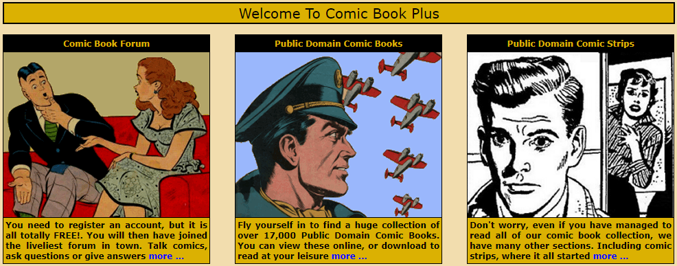 free comic websites