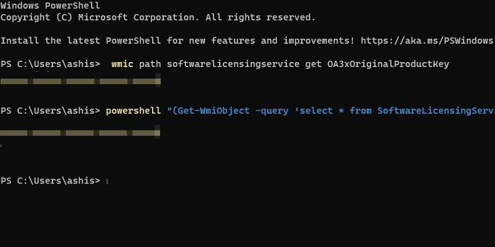 Get Product Key from Windows