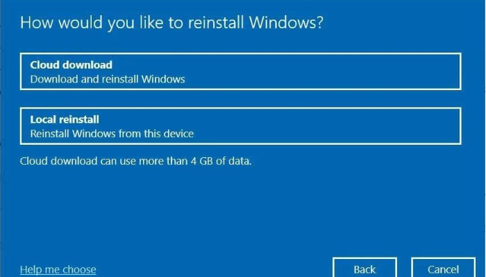 Click On Reinstall