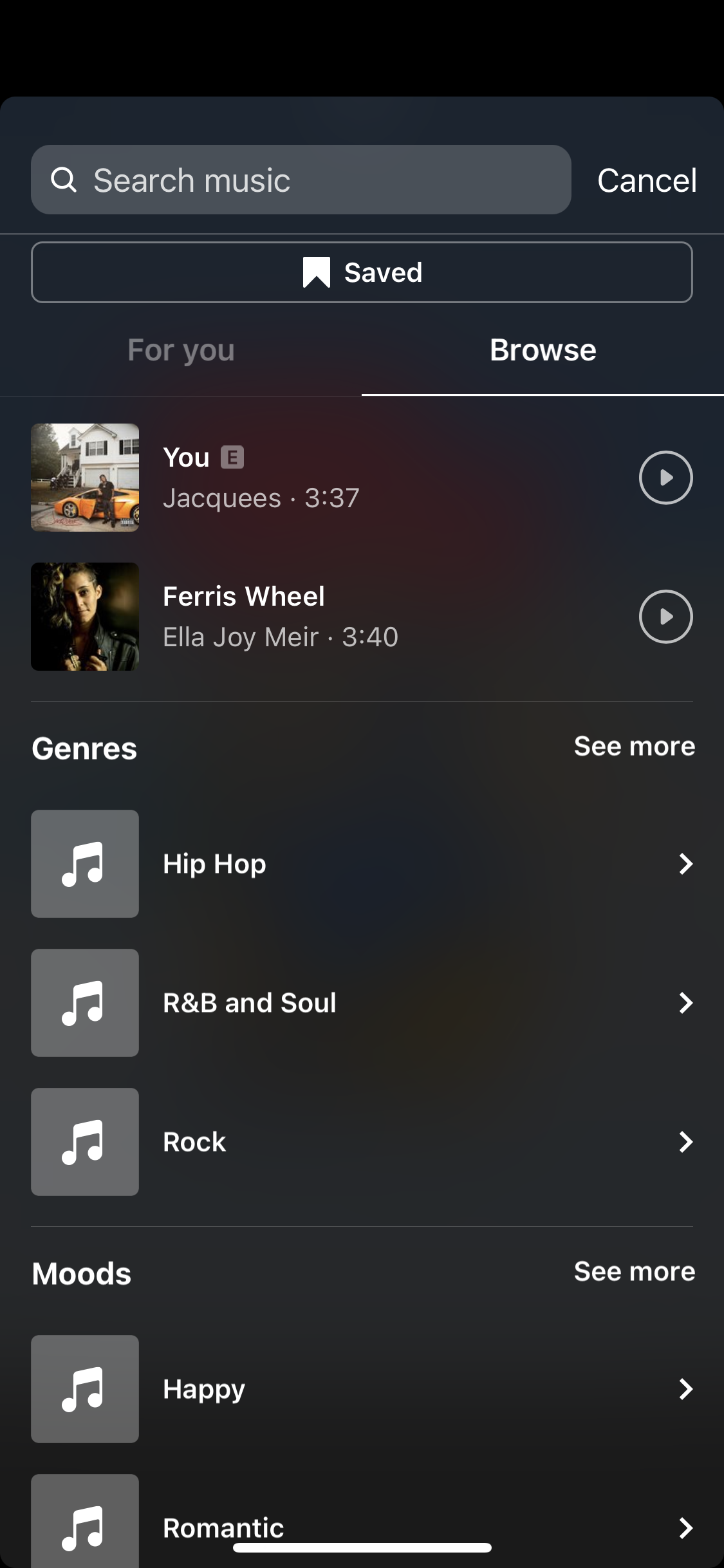 how to add music to Instagram story 