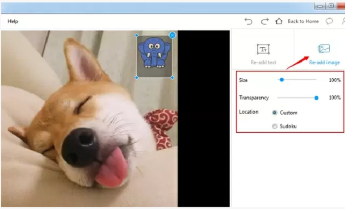 How to Add Watermark to Photos with Apowersoft Watermark Remover Step 3