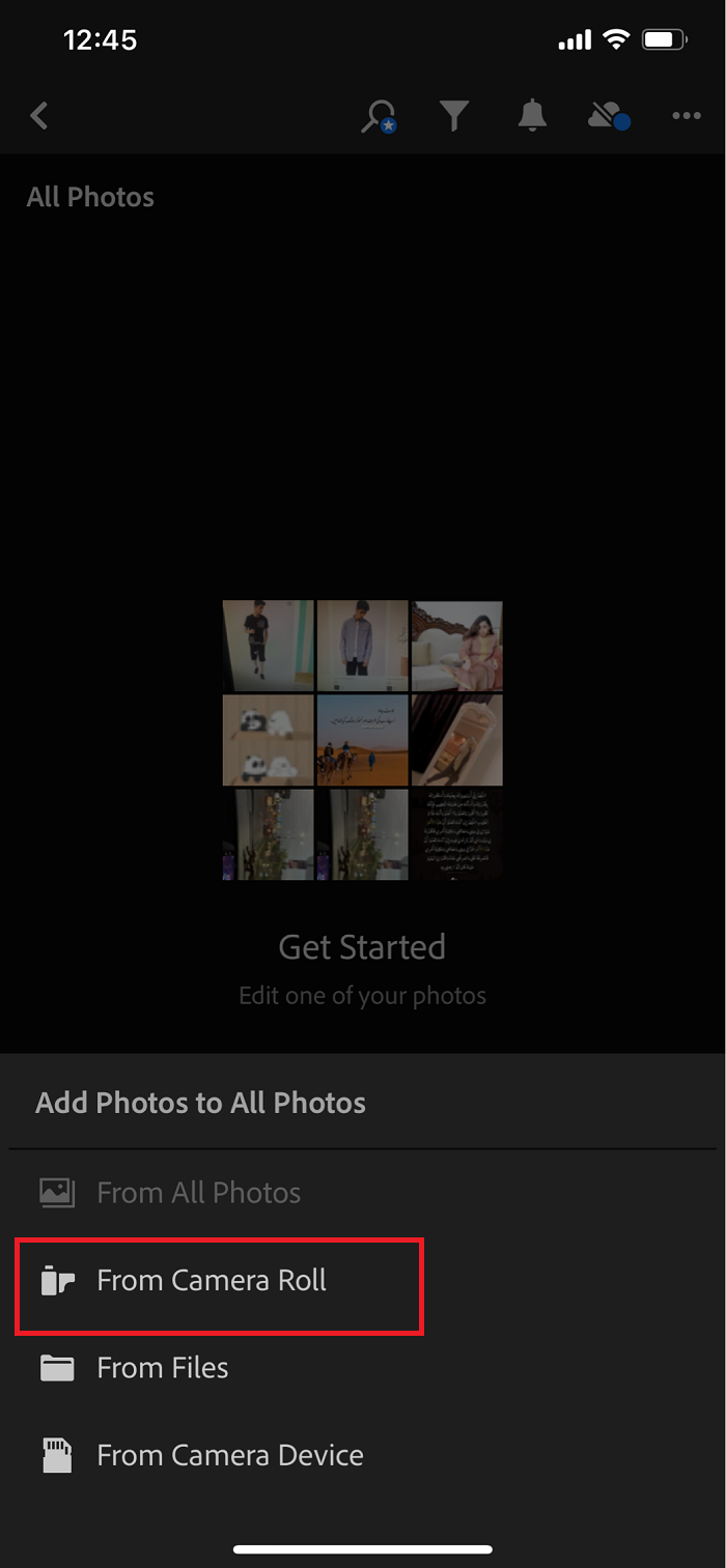 How to Add Watermark to Photos with Lightroom Step 1