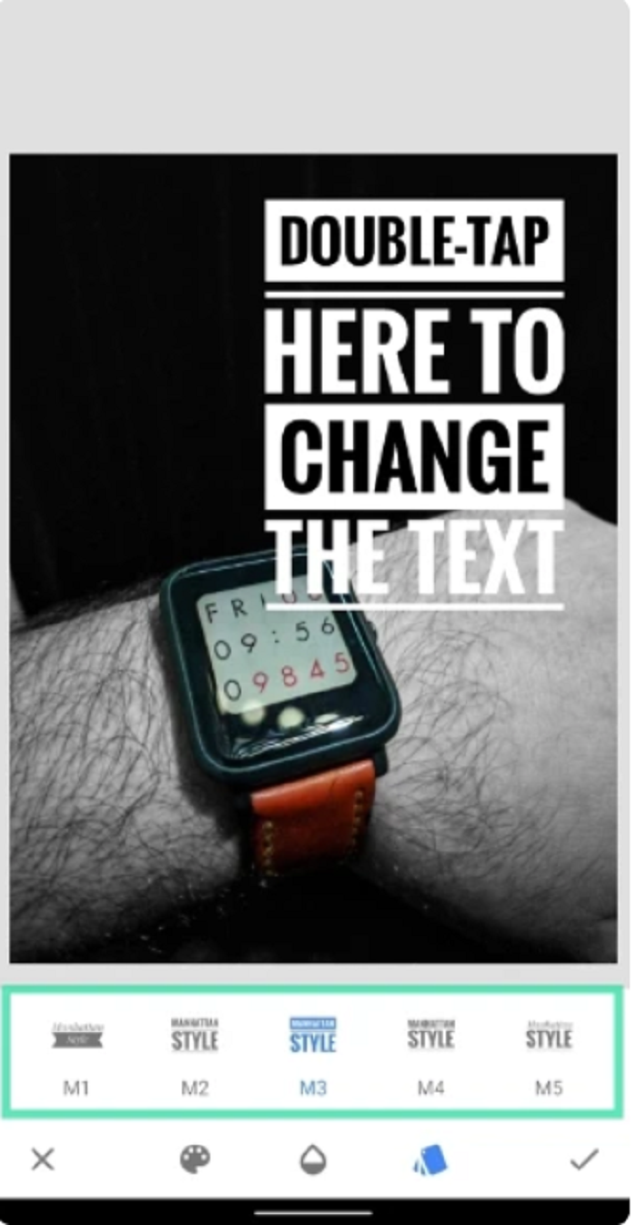How to Add Watermark to Photos with Snapseed Step 3