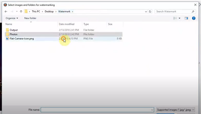How to Add Watermark to Photos with Visual Watermark Step 3