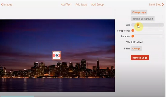 How to Add Watermark to Photos with Visual Watermark Step 4