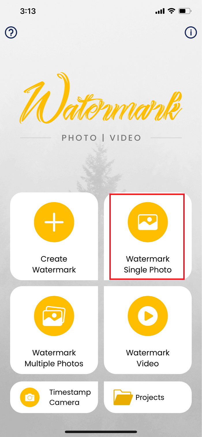 How to Add Watermark to Photos with Watermark Photo Step 1
