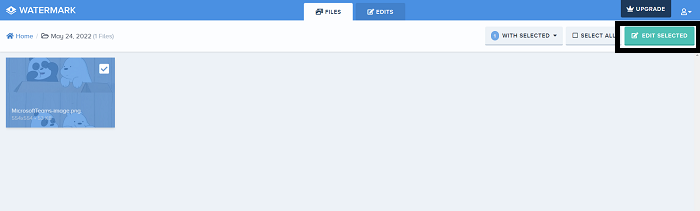 How to Add Watermark to Photos with Watermark Step 2