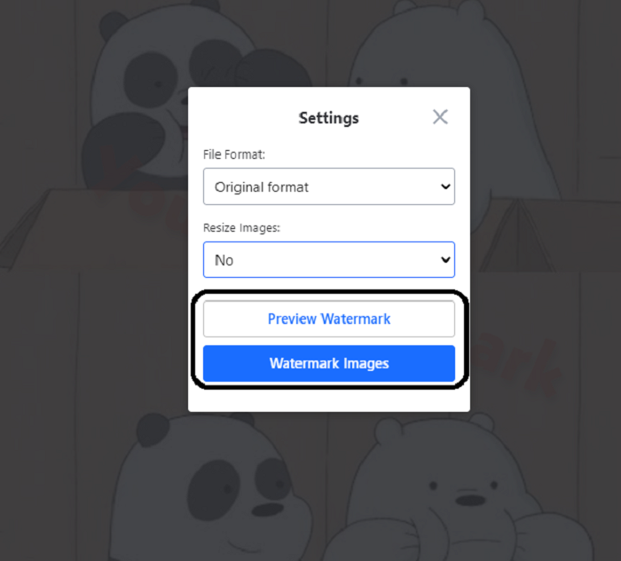 How to Add Watermark to Photos with Watermarkly Step 6