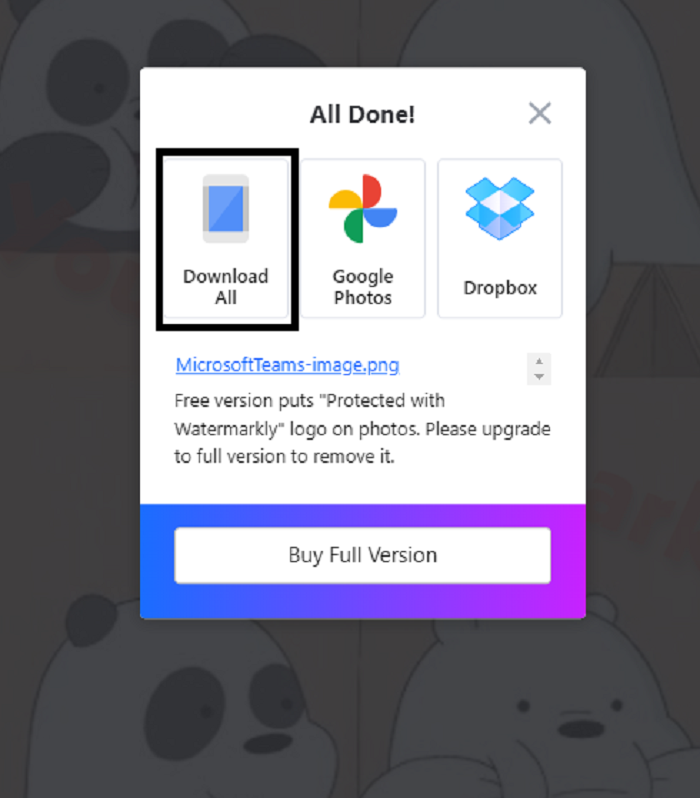 How to Add Watermark to Photos with Watermarkly Step 7