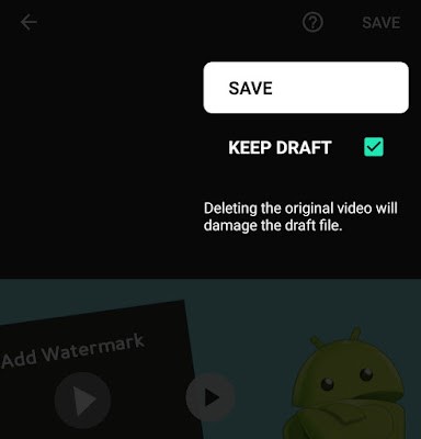 How to add watermark to video on Android
