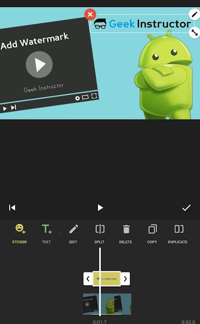 How to add watermark to video on Android