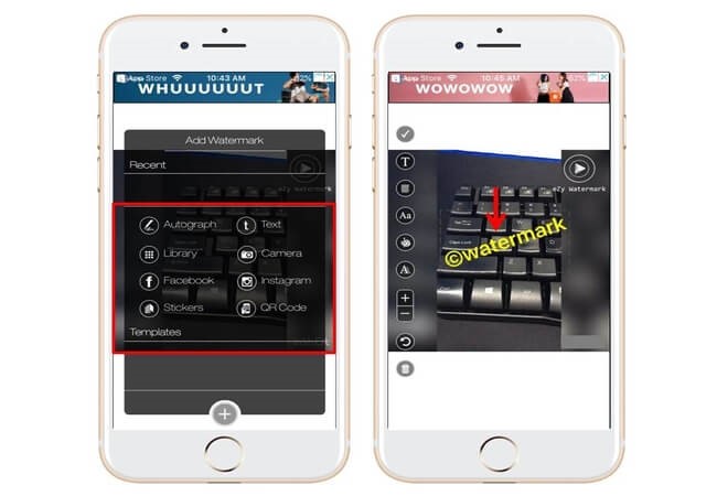 How to add watermark to video on iPhone