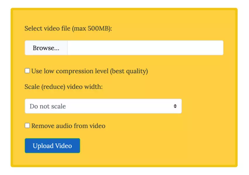 how to compress a video file