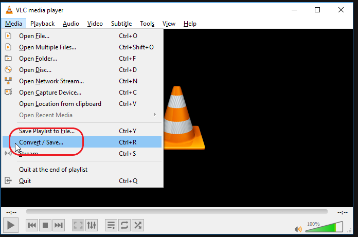 Convert WMV to MP4 using VLC Media Player step 2