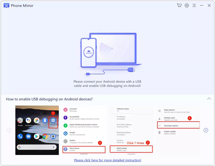 How to Do Screen Mirroring with Tenorshare Phone Mirror Step 3