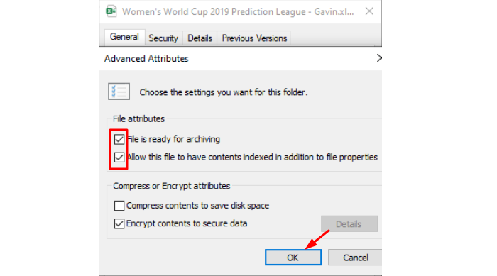 How To Encrypt Excel File With Windows Encrypting File System Step 2