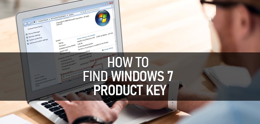 find Windows 7 product key