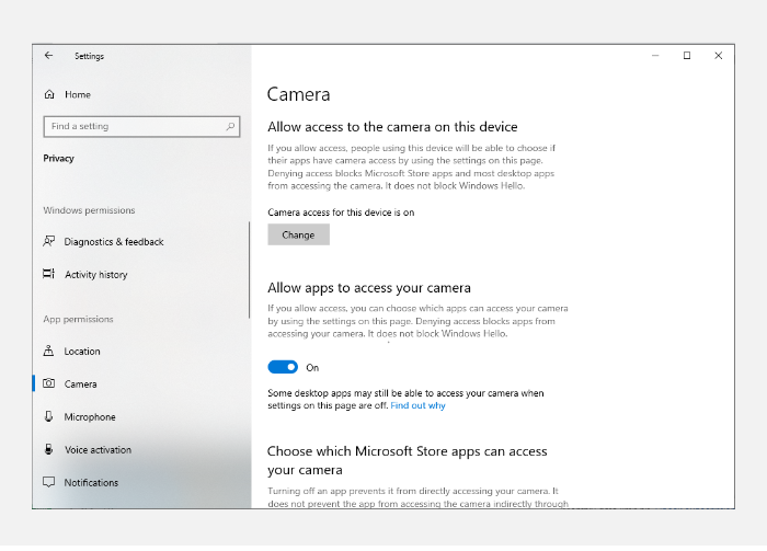 How to Fix Camera Error Code 0xa00f4244 on Windows 10/11 Solution 1 Step 2