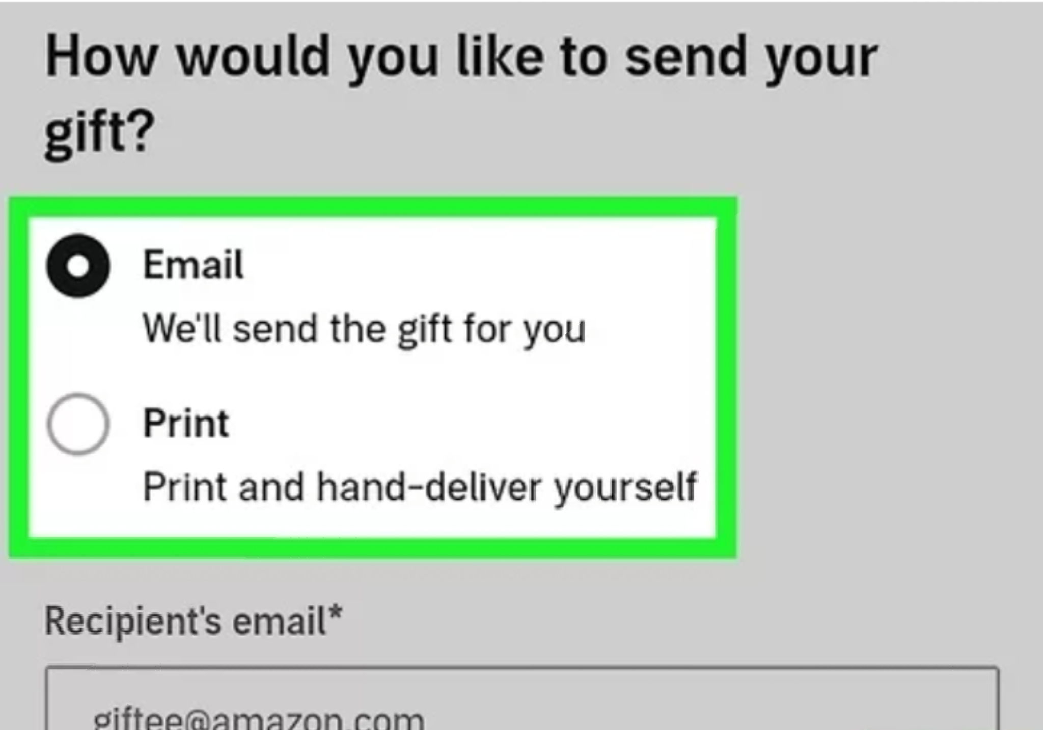 gift audible books through gift this book option step 4