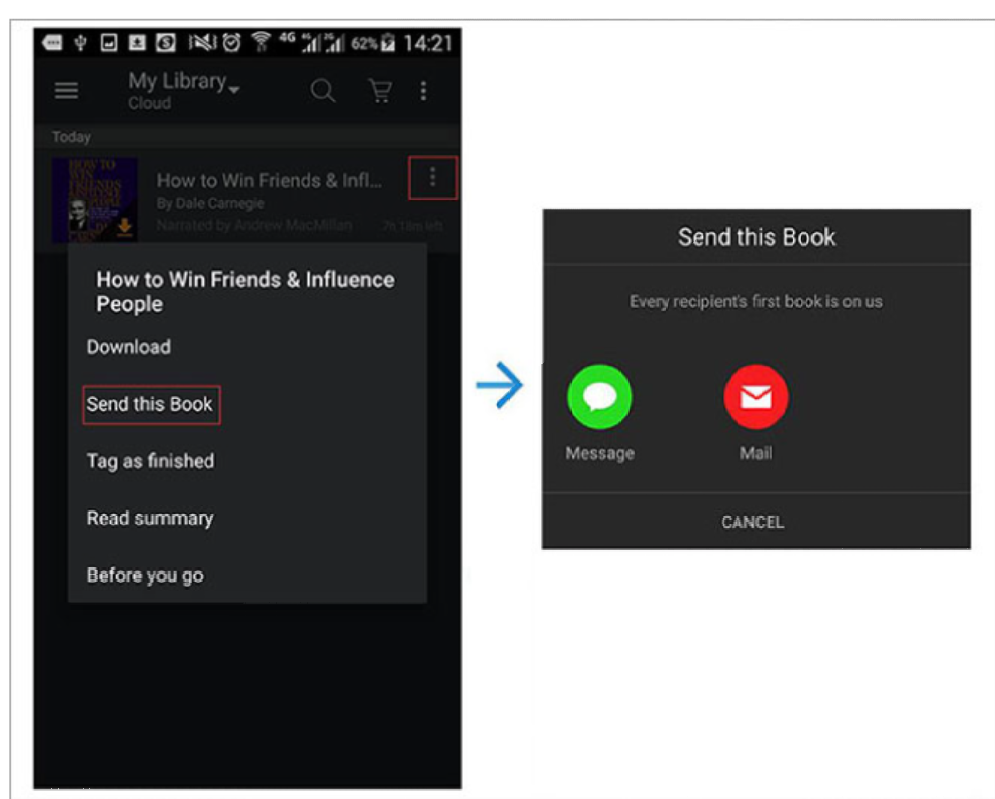 gift audible books through gift this book option step 6