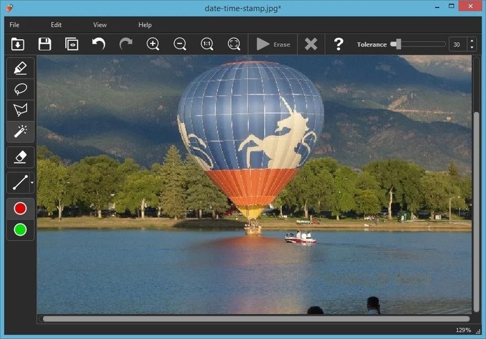 removes the date stamp