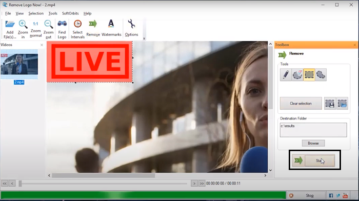 How to Remove Watermark From Videos with Remove Logo Now Step 5