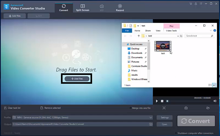 How to Remove Watermark From Videos with Video Converter Studio Step 1