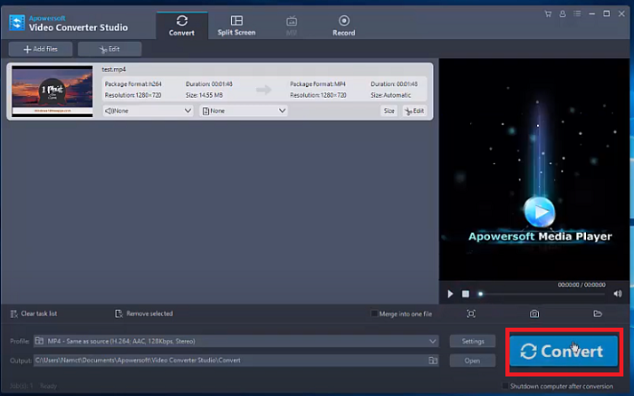 How to Remove Watermark From Videos with Video Converter Studio Step 3