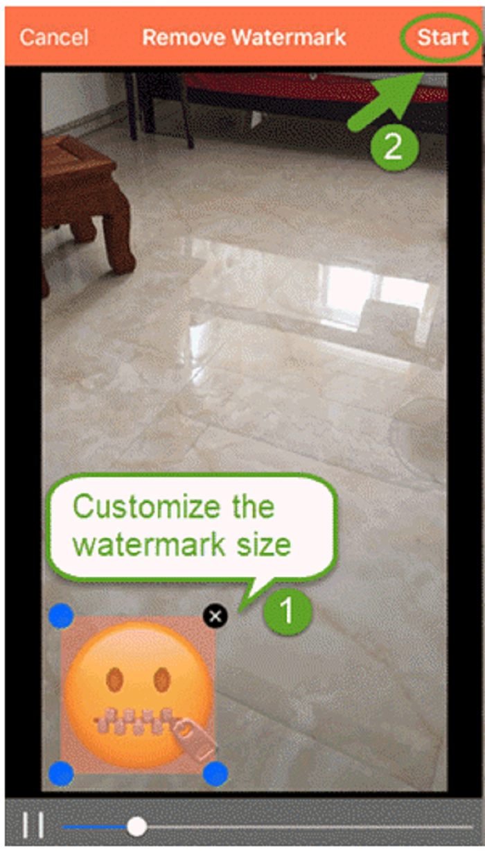 How to Remove Watermark From Videos with Video Eraser Step 3