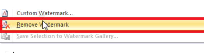 How to Remove Watermark in Word via Footer Section Step 2