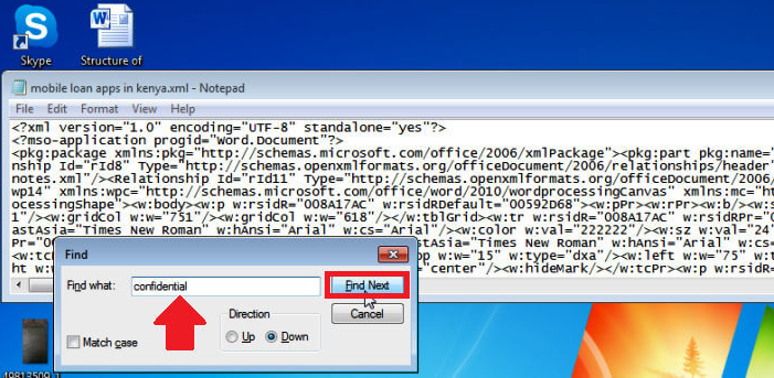 How to Remove Watermark in Word via XML Step 5