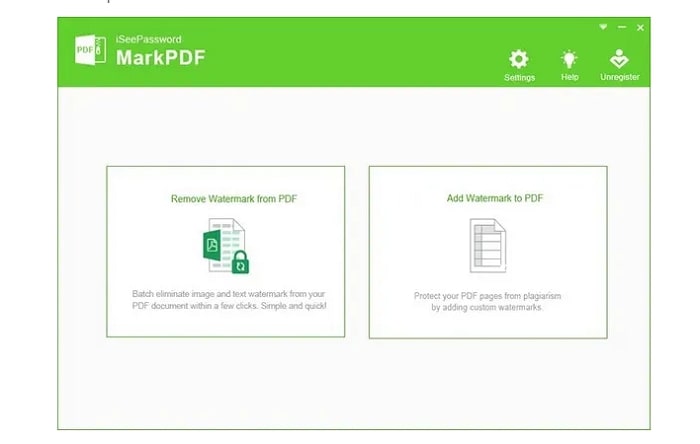How to Remove Watermarks from PDF with MarkPDF Step 1