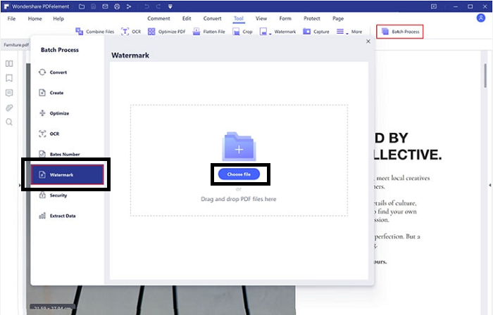 How to Remove Watermarks from PDF with PDFelement Step 1