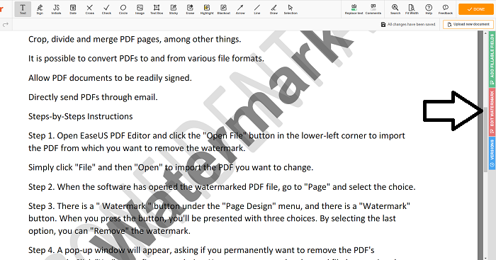 How to Remove Watermarks from PDF with pdfFiller Step 3