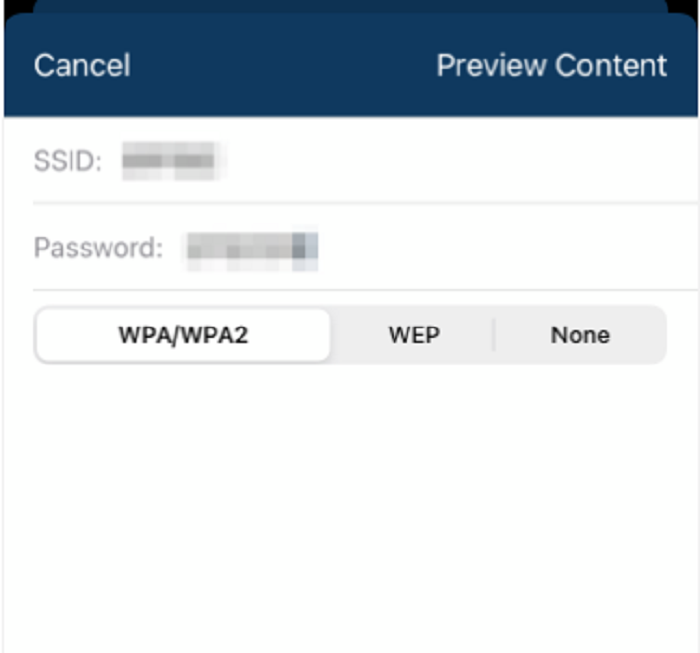 How to Share Wi-Fi Password from iPhone to Android Step 1