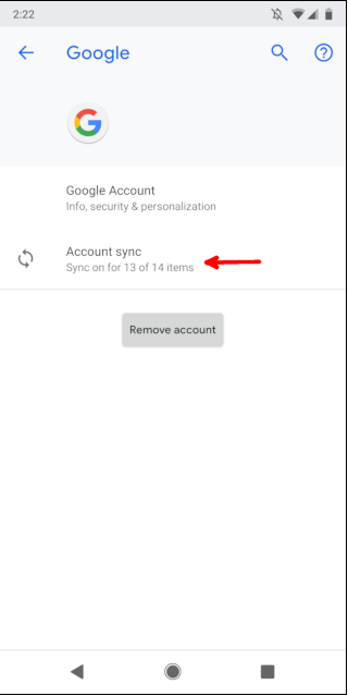tap account sync