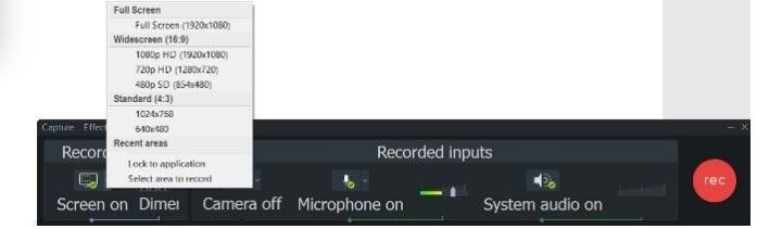 How to use Camtasia screen recorder app for Windows Step 3