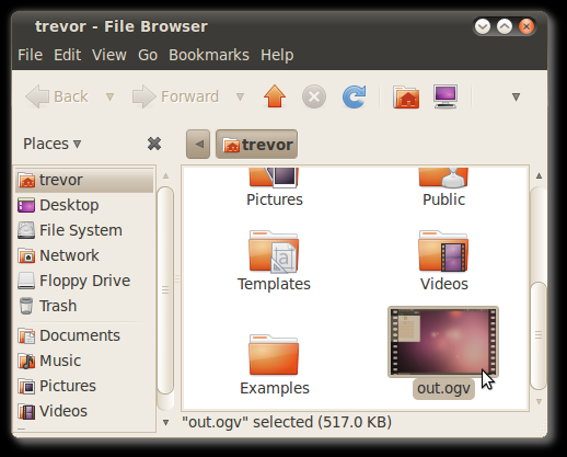 How to use recordMyDesktop screen recorder app for Linux Step 3