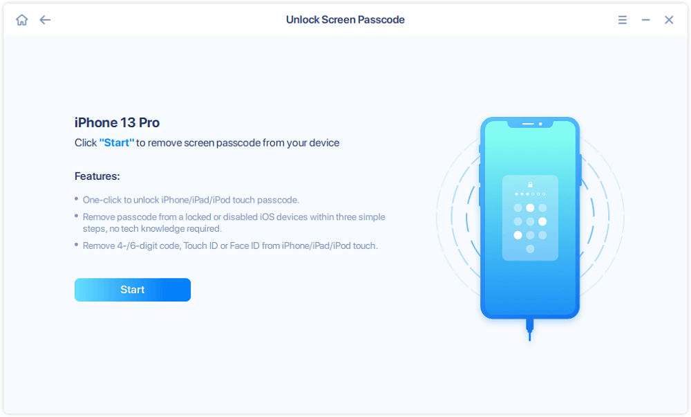 How to use the EaseUs MobiUnlock tool step 2