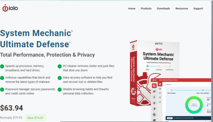 Iolo System Mechanic Defense Tool